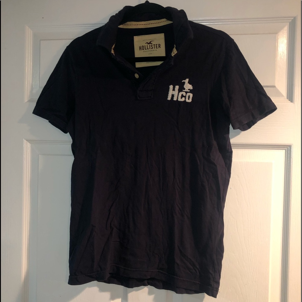 HOLLISTER Navy Blue Polo